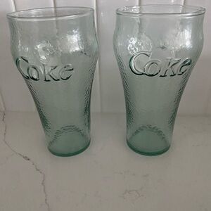 Coke Glass Set - Green (2)